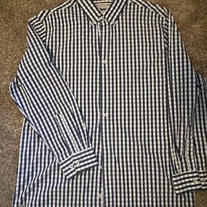 Nick Graham Everywhere Navy and White Plaid Shirt